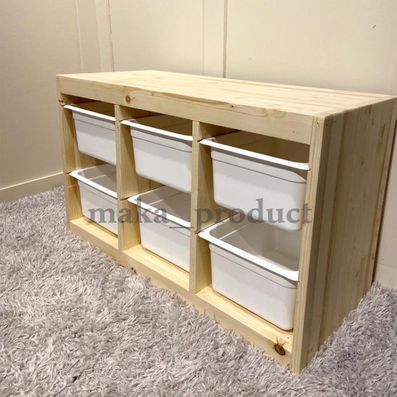 باکس چوبی نظم دهنده اتاق کودک ایکیا مدل 6تایی TROFAST