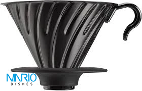 دریپر فلزی مشکی v60 هاریو