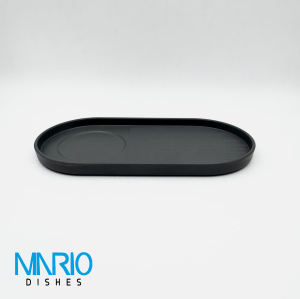 رست بیضی کاپ خطی مشکی ملامین L30