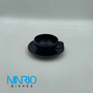 کاپ کاپوچینو استون ور بونسای  مشکی مات (ست 6عددی)