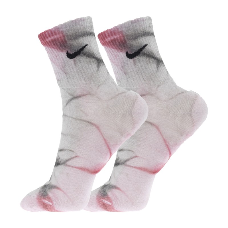 جوراب ورزشی نیم ساق آبرنگی نایکی مدل NIKE SOCKS FREE-2025 | آبرنگی/طوسی