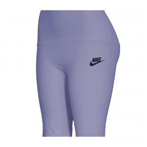 شلوارک بایکر کوتاه زنانه روی زانو نایکی مدل NIKE Women,s Biker Shorts-NB45681.01 | تنفسی | آبی نفتی