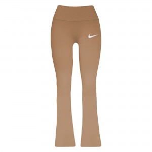 لگ زنانه واید دمپای سیملس نایکی مدل NIKE WOMEN,S LEGINGS HG-256.01 | قهوه ای