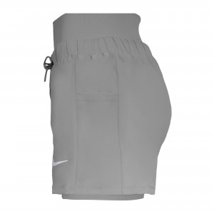 شورتک کشاله دار کمر پهن زنانه نایکی مدل NIKE Shorts BS-4570.1 | خاکستری
