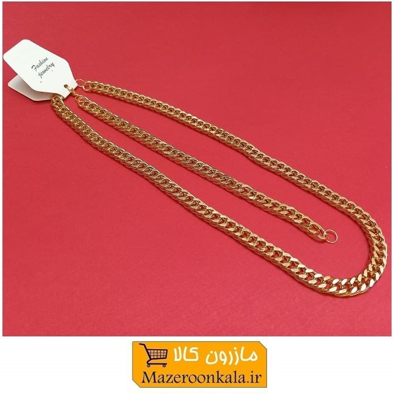 ست گردنبند و دستبند زنجیر کارتیه یا کارتیر طلایی D وزن 28 گرم فروش تک و تعداد ZBD-020