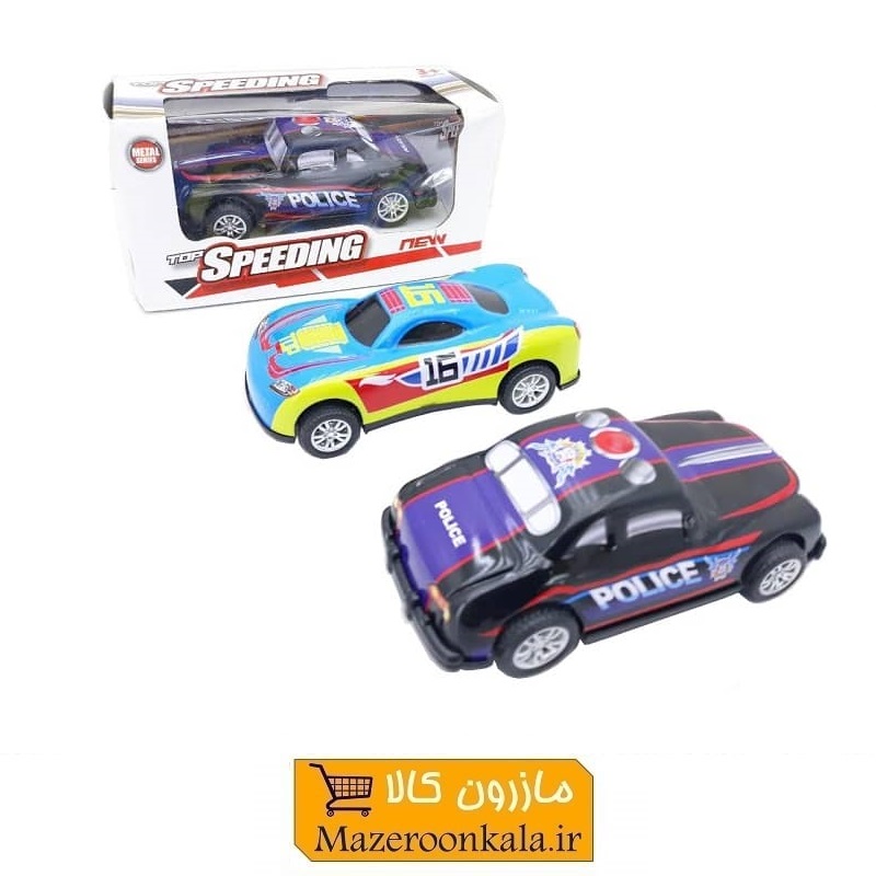 ماشین اسباب بازی عقب کش فلزی تاپ اسپیدینگ Top Speeding جعبه دار ۱۰ سانت TMT-010