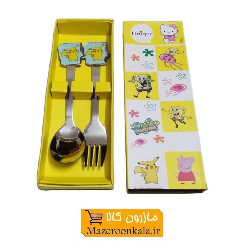 قاشق چنگال کودک یونیک Unique شخصیت کارتون پوکمون HGS-002