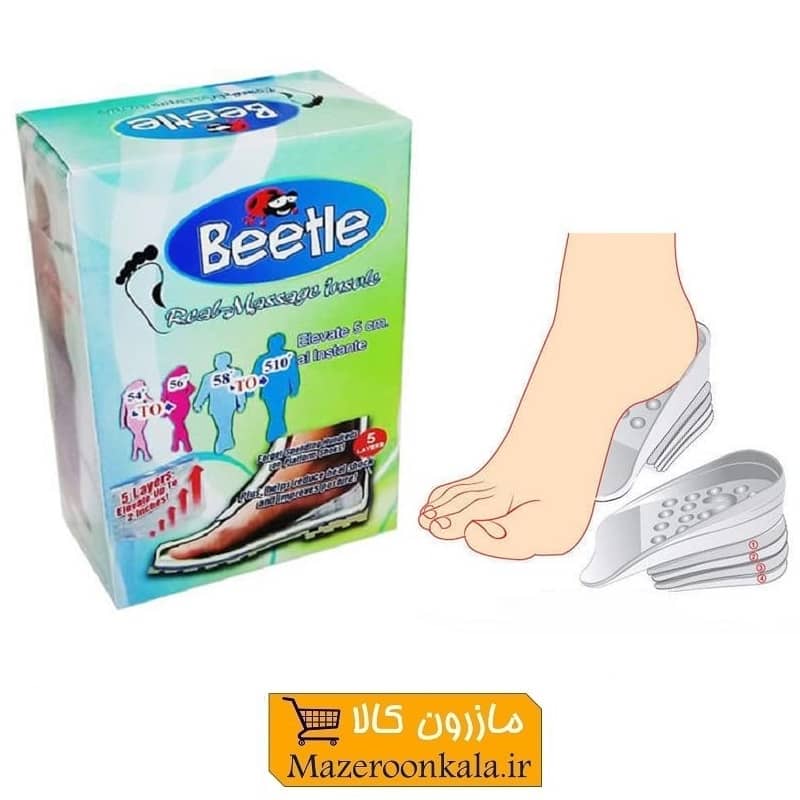 پد افزایش قد ژله ای سیلیکونی Beetle بیتل ۱۰ عددی ZAG-005