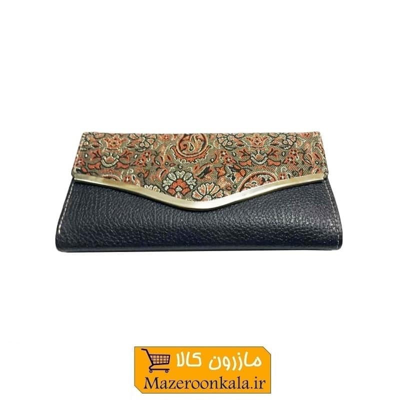 کیف پول زنانه دکمه مخفی طرح چرم Prada پرادا HKF-036