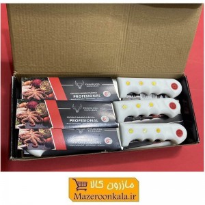 کارد آشپزخانه حرفه ای 6 اینچ دسته سفید SOO-035