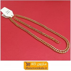 ست گردنبند و دستبند زنجیر کارتیه یا کارتیر طلایی D وزن 28 گرم فروش تک و تعداد ZBD-020