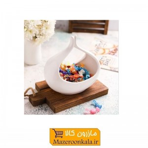 شکلات خوری سرامیکی سفید طرح اشک SOO-048
