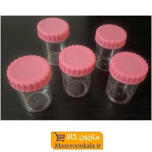 ظرف و قوطی کرم و ژل گرد 20 گرم درب صورتی پیچی فروش تک و تعداد PZJ-030