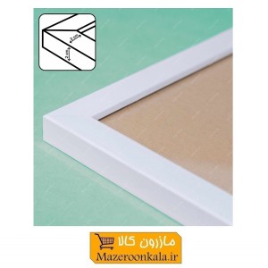قاب عکس 50 در 70 ضخامت 2 سانت ساده سفید