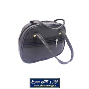 کیف دسته دار ۲ زیپ سایز متوسط کربلایی HKF-006