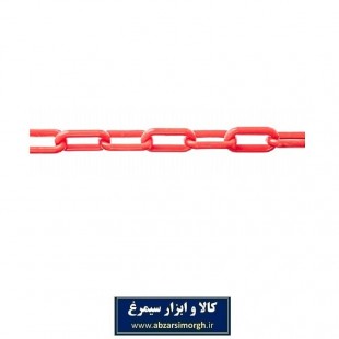 زنجیر پلاستیکی راه بند، ایمنی و ترافیک رنگ قرمز ۱۰ متری IZP-001