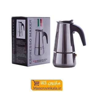 قهوه جوش و اسپرسوساز روگازی استیل ۶ کاپ HGJ-006