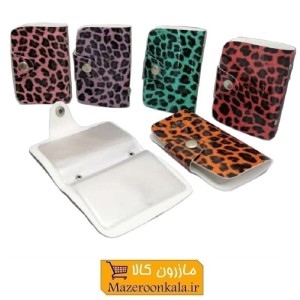 جلد عابر بانک پلنگی ورنی دکمه دار فروش تک و جین HKF-056