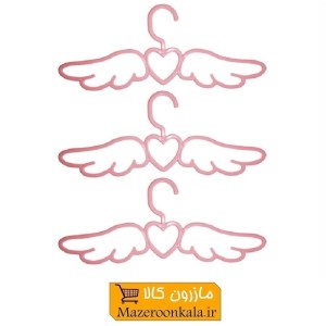 ست چوب رختی و آویز لباس ۳ عددی طرح فرشته  Belmini بلمینی PCL-005