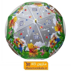 چتر بچه گانه کارتونی پوه Pooh فنر مشکی HCH-032