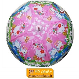 چتر بچه گانه کارتونی Kitty کیتی 8 فنر HCH-034