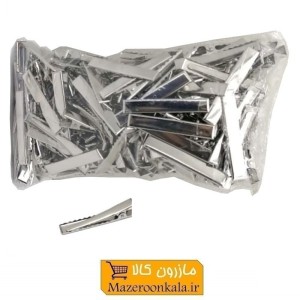 گیره مو یا گیر سر انبر فلزی خام 4.5 سانت فروش تک و تعداد ZGS-005