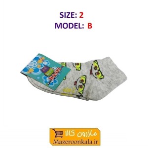 جوراب بچه گانه سایز ۲ مدل B هستی CJB-002