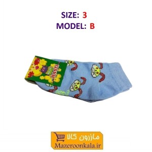 جوراب بچه گانه سایز ۳ مدل B هستی CJB-004
