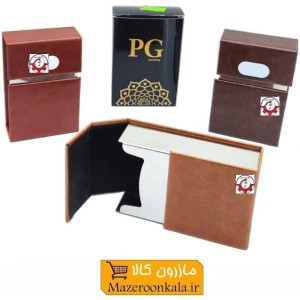 کیف و کاور سیگار PN چرم و استیل جعبه دار HKF-063