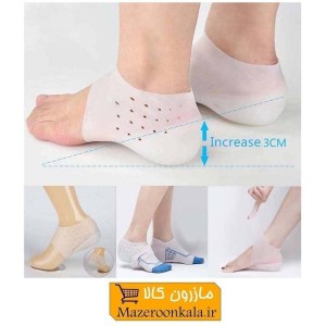 جوراب افزایش قد سیلیکونی تولید چین + کش مو ورزشی هدیه ZAG-002