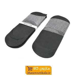 جوراب زنانه کالج لمه مشکی نقره ای CJZ-003