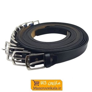 کمربند مردانه زبانه دار عرض ۳.۵ سانت مشکی CKB-002