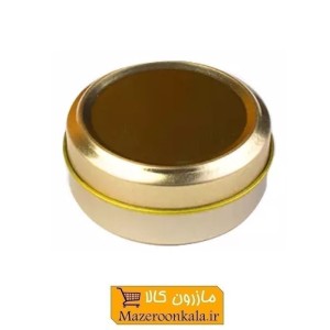 ظرف و قوطی فلزی طلایی مواد غذایی، بهداشتی و آرایشی قطر 3.5 سانت HZZ-001