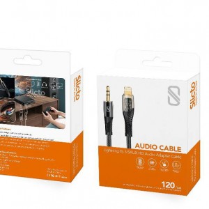 کابل تبدیل لایتنینگ به AUX HD   مدل SAU-001  برند اسلیکتو Slicto