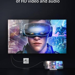 کابل تبدیل لایتنینگ به HDMI مدل SHC01 برند اسلیکتو SLICTO