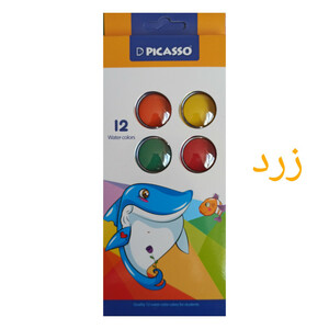 آبرنگ 12 رنگ پیکاسو کد 1012