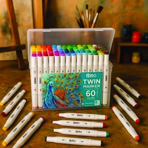 ماژیک راندو 12 رنگ 2 سر بیرو BIRO