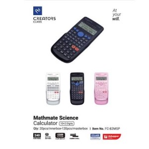 ماشین حساب مهندسی سی کلاس کریتورز کد FC-82MSP-3 رنگ صورتی
