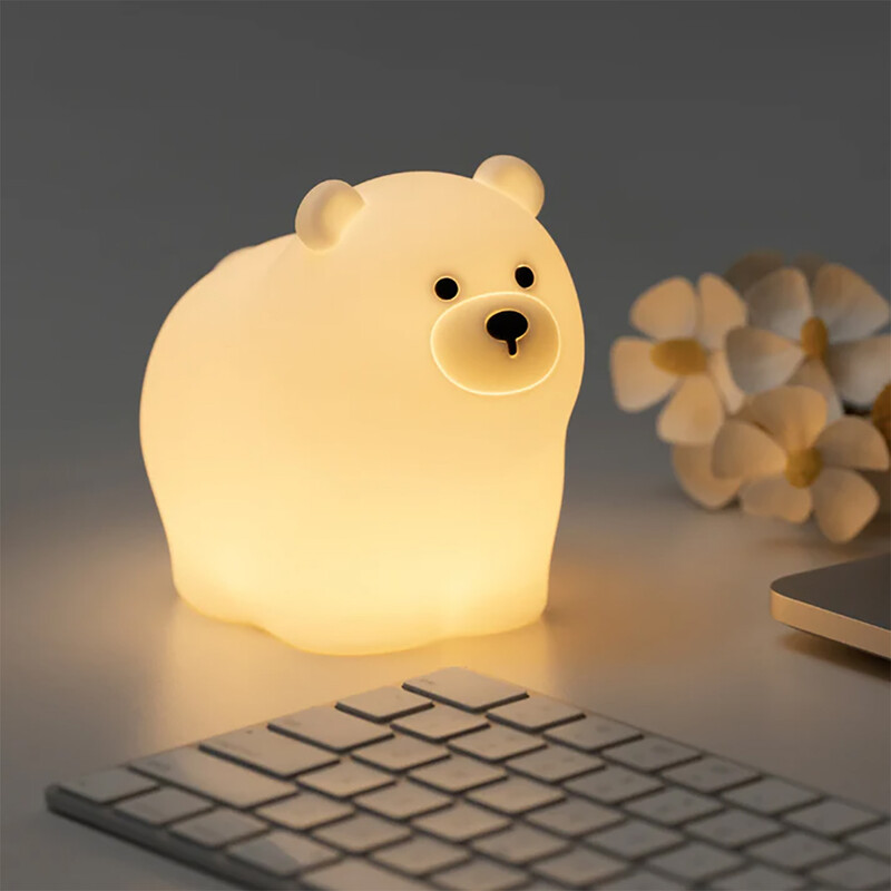 چراغ خواب فانتزی رومیزی شارژی طرح خرس Bear