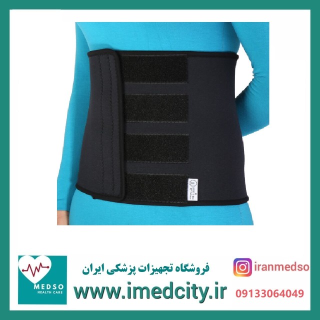 شکم بند لاغری ورزشی نئوپرن با کش دوبل طب و صنعت کد ۶۲۱۰۰