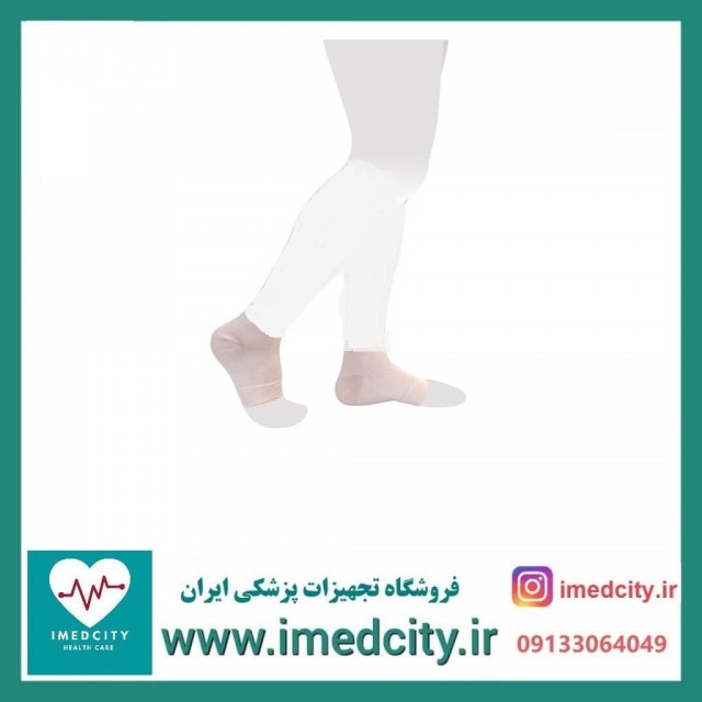 جوراب واریس طب و صنعت مدل با کف - زیر زانو (کوتاه) AB 70000