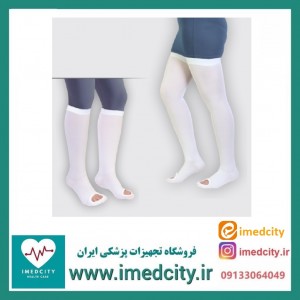 جوراب ضد آمبولی بالای زانو طب و صنعت کد 75100