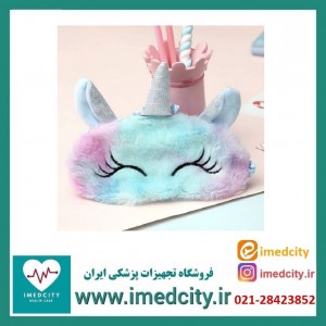 چشم بند فانتزی پشمالو طرح اسب تک شاخ (یونیکورن)