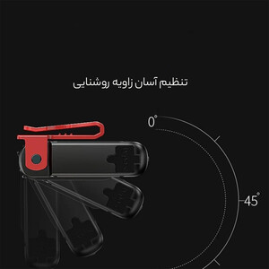 فروش مینی هد لامپ گیره دار با منبع نور دوگانه و  کنترل سنسور هوشمند