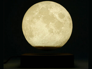 چراغ خواب ماه شناور مغناطیسی پرینت سه بعدی معلق Magnetic levitation moon lamp romantic light levitation 3D printing