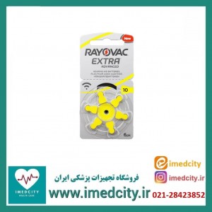 باتری سمعک ریوواک شماره 10 بسته ۶ عددی