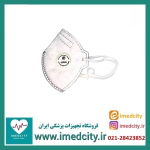 ماسک تنفسی N95 سپاس مدل پنج لایه کربن دار سوپاپدار FFP2