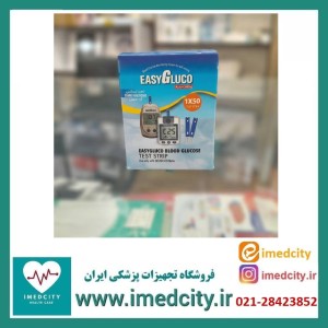 نوار تست قند خون  ایزی گلوکو بسته 50 عددی تحت لیسانس کره کد C16