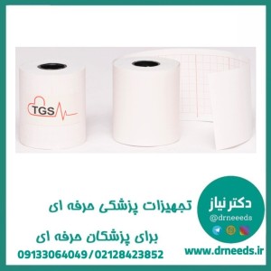 کاغذ نوار قلب رولی TGS حرارتی 5 سانتی‌متر شطرنج داخل