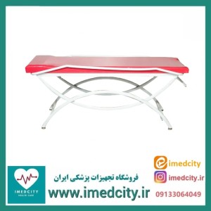 تخت معاینه هلالی پزشک آرا با پایه ثابت مدل LUNAP-X